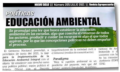 Ley de Educacuón Ambiental Integral en Argentina