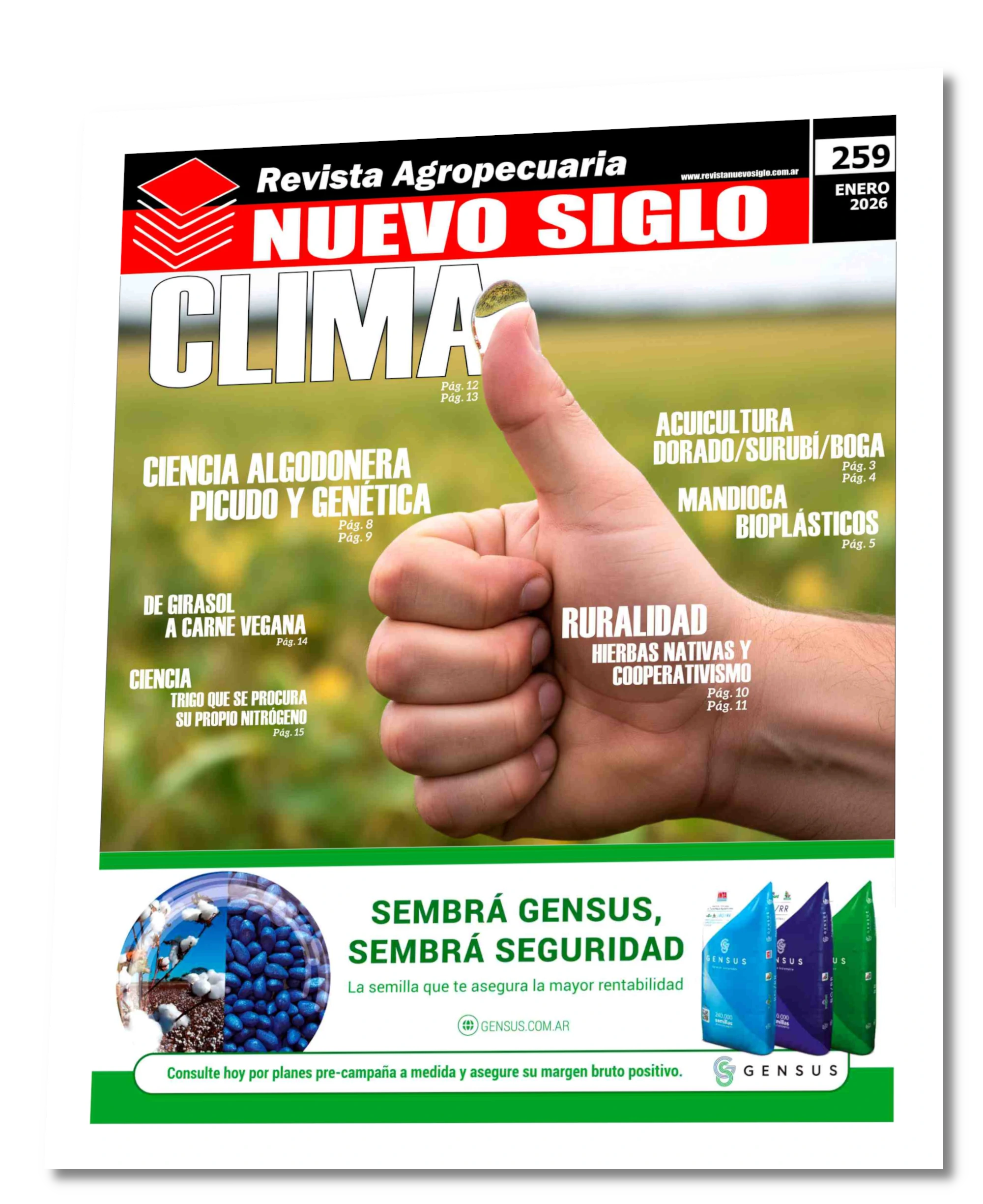 tapa de la revista agropecuaria nuevo siglo diciembre 2025