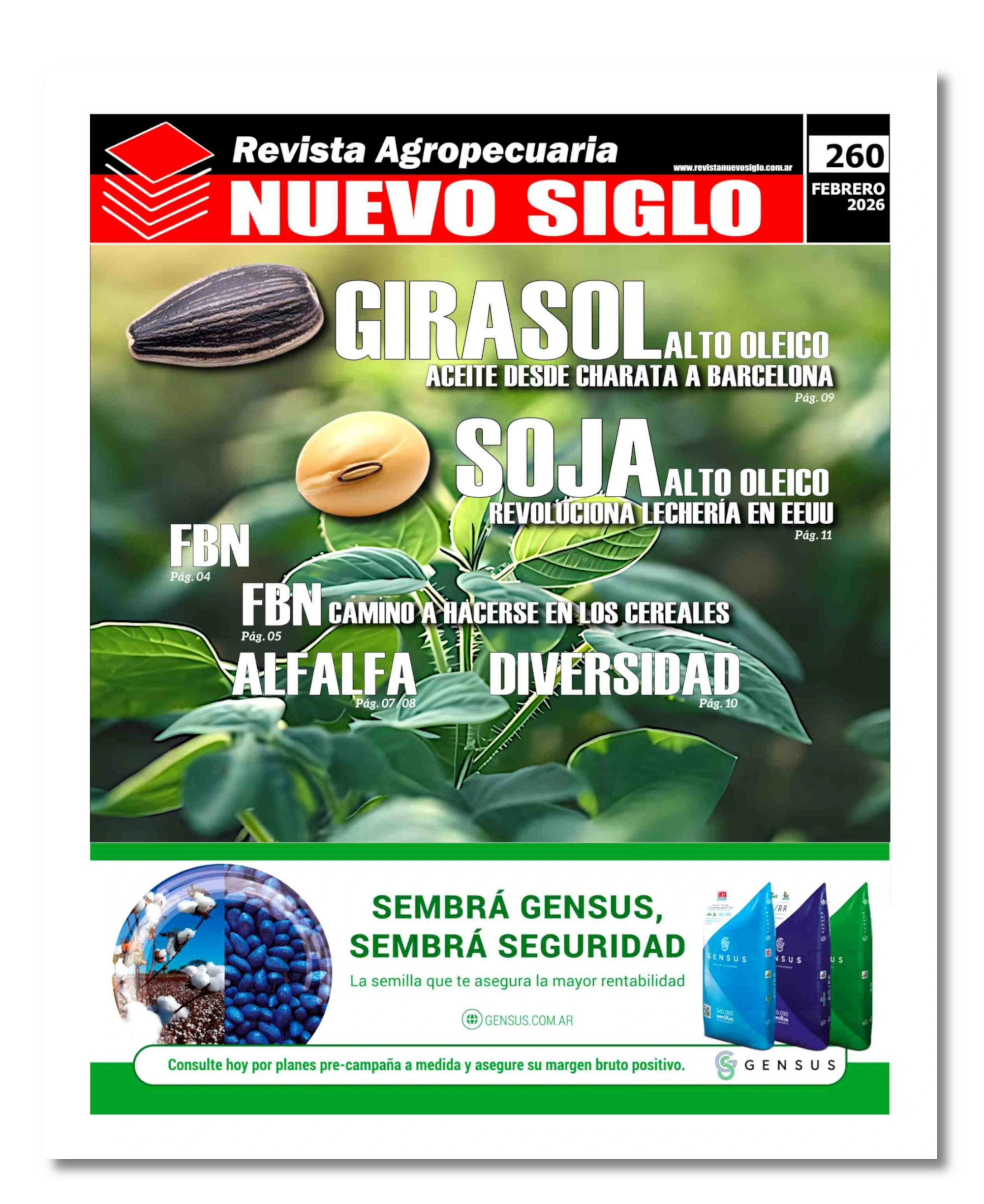 tapa de la revista agropecuaria nuevo siglo diciembre 2025