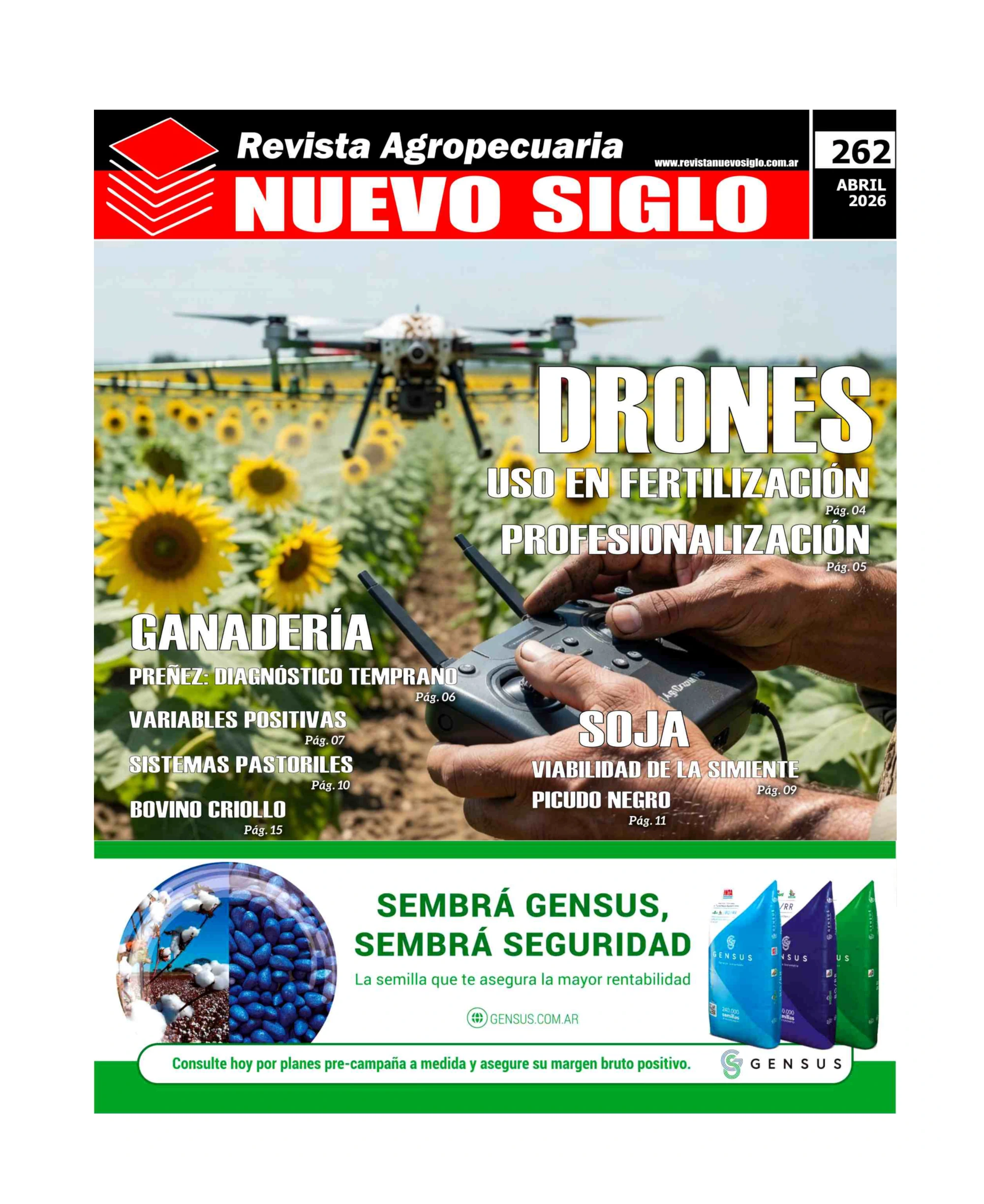 tapa de la revista agropecuaria nuevo siglo abril 2026